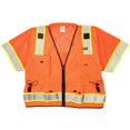 thumbnail image 1 of Kishigo S5011 Ultra-Cool Polyester Professional Surveyors Vest, Large, Orange, 1 of 3