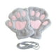thumbnail image 2 of Guantes sin dedos cálidos Yinane para mujer gris para festivales y fiestas, 2 of 8