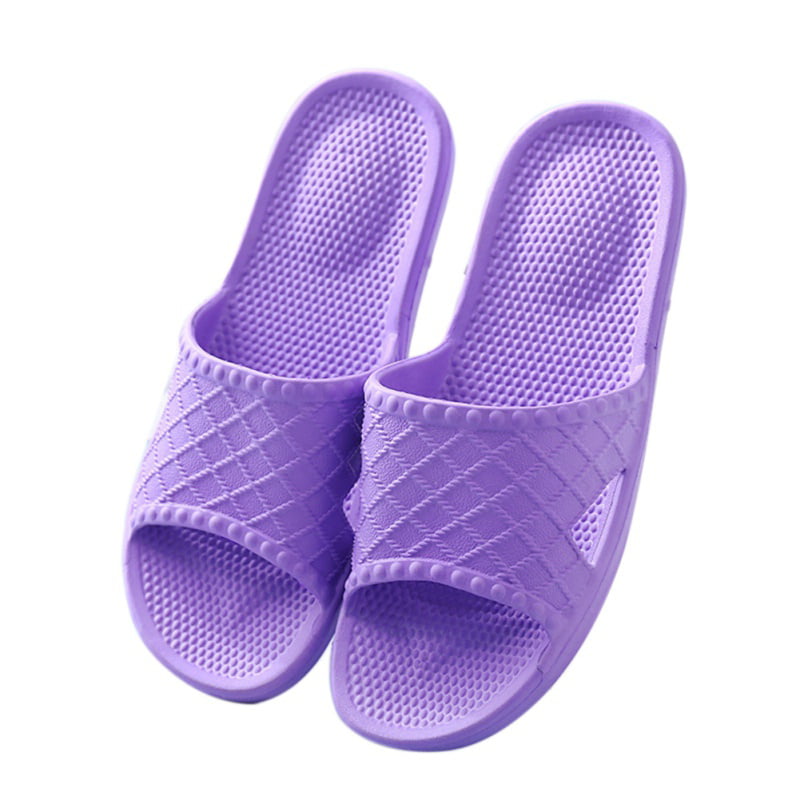Ulanda Unisex Shower Slippers Quick Drying Bathroom Non-Slip Slippers Gym Slippers Soft Sole Open Toe House Slippers