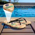 thumbnail image 2 of Psesaysky Stylish Printed Beach Sandals for Women Girls Indoor Outdoor Soft Comfortable Flip-Flops Shower Shoes Size 5-9, 2 of 7