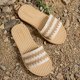 thumbnail image 5 of Sandalias de Deslizamiento Planas de Zapatillas de Pie Abierto de las Mujeres con Suela Suave para el Uso Casual de la Playa de Verano Al Aire Libre, 5 of 8