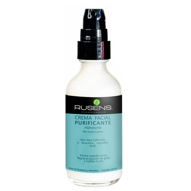 Crema Facial Purificante (Antiacné) RUSENS Ideal para Piel Grasa con Tendencia a Acné, Consistencia Ligera