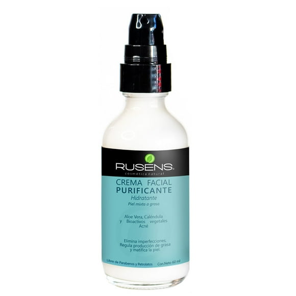 Crema Facial Purificante (Antiacné) RUSENS Ideal para Piel Grasa con Tendencia a Acné, Consistencia Ligera