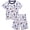 2PCS white Astronaut, variant on WIBACKER 3-8Y Toddler and Little Boys 2-Piece Astronaut Pajamas Set 100% Cotton Short Sleepwear Kids Summer Pjs