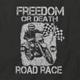 thumbnail image 2 of Freedom Or Death T-Shirt | Cool Motorcycle Black Tee Gift, 2 of 5