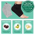 thumbnail image 2 of Calcetines hidratantes para dormir ZenToes para hombre con vitamina E y aceite de oliva, 2 of 7