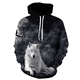 thumbnail image 2 of Nueva sudadera con capucha con estampado de perro samoyedo lindo unisex, sudadera con capucha informal de tendencia de otoño, sudadera de gran tamaño para hombres y niños, 2 of 5
