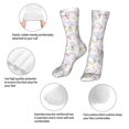 thumbnail image 3 of Fuzoiu Hand Drawn Rabbit Print Crew Socks,Casual Athletic Gym LightWeight Thin Socks,Casual Crew Socks for Men Woman,Calf Length Crew Socks, 3 of 7