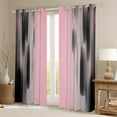 thumbnail image 2 of Pink and Black Curtains for Bedroom Living Room (2 Panels, 42 x 84 Inch) Modern Art 30%-50% Blackout Curtains for Kids Adults Messy Rust Darkening Drapes Gradient Stryle Window Treatments, 2 of 8