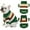 Green, variant on Classic Turtleneck Knitted Striped Dog Sweater, Warm Soft for Winter Christmas, Small/Medium Dogs & Cats - Green, Small