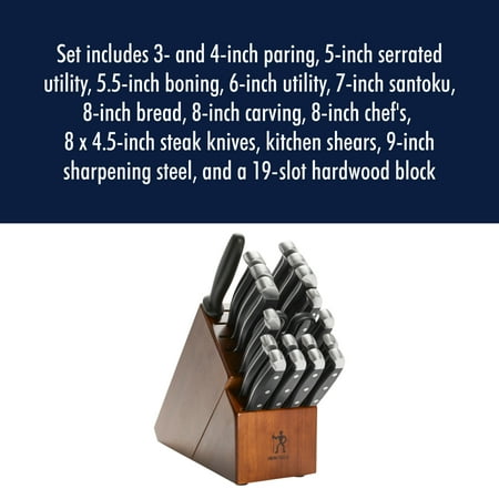 Henckels Statement 20-pc Knife Block Set - Dark Brown - Brown