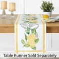 thumbnail image 6 of Newbridge Lemon Orchard Indoor/Outdoor Border Fabric Tablecloth - Fresh Lemon and Citrus Leaf Stain Resistant, No-Iron Fabric Tablecloth, 52 Inch x 52 Inch Square, 6 of 9