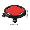 thumbnail image 2 of Black Black Color Four Wheeled Abdominal Muscle Sliding Disc For Home Fitness Core Training With Portable Silent Operation Durable Plastic Material Anti Slip Design For Adults, 2 of 5