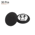 thumbnail image 3 of Uxcell 30pcs 20L Fabric Cloth Covered Button 12.5mm 1/2" Round Metal Shank Satin Sewing DIY Craft Buttons for Bridal Wedding Suits Dress Blouses Sweaters, Black, 3 of 7