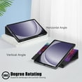thumbnail image 5 of for Samsung Galaxy Tab A9+ 11.0" 2023 SM-X210 / SM-X215 / SM-X216, 360 Degree Rotating Stand Shell Drop Protective Multi-viewing Angle Holder Folio Cover Case for Tab A9 Plus, Galaxy, 5 of 10