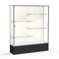 thumbnail image 1 of Waddell 375PB-SN-BK Spirit 60 x 72 x 16 in. Black Base Floor Display Case with 5 ft. Length, Plaque Back - Satin, 1 of 7