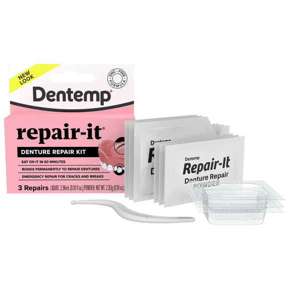 Dentemp Repair It Advanced Formula Denture Repair Kit Repairs 3 Ea