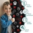 thumbnail image 3 of Blackout Kids Curtains,Paw Prints and Bones Childrens Insulated Curtains Set Of 2,Bedroom Essentials,Toddler Room Decor 42x54in(106x137cm), 3 of 4