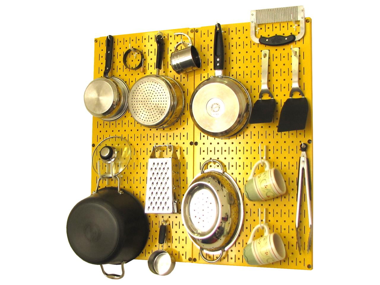 Wall Control Kitchen Pegboard Organizer Pots and Pans Pegboard Pack ...