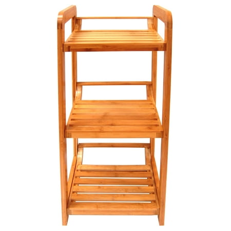 Organize It All 29953W 3 Tier Bamboo Lohas Tower