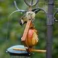 thumbnail image 4 of sruoe Bird Feeder, Hanging Bird Feeder Tray, Bird Feeders Outdoor, Cardinal Bird Feeder, Hopper Feeder, Small Large Bowl Wild Bird Feeders for Garden Decor, Wood, 4 of 5