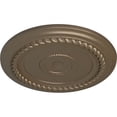 thumbnail image 3 of Ekena Millwork 19 5/8"OD x 1 1/2"P Alexandria Rope Ceiling Medallion (Fits Canopies up to 4 5/8"), Hand-Painted Warm Silver, 3 of 6