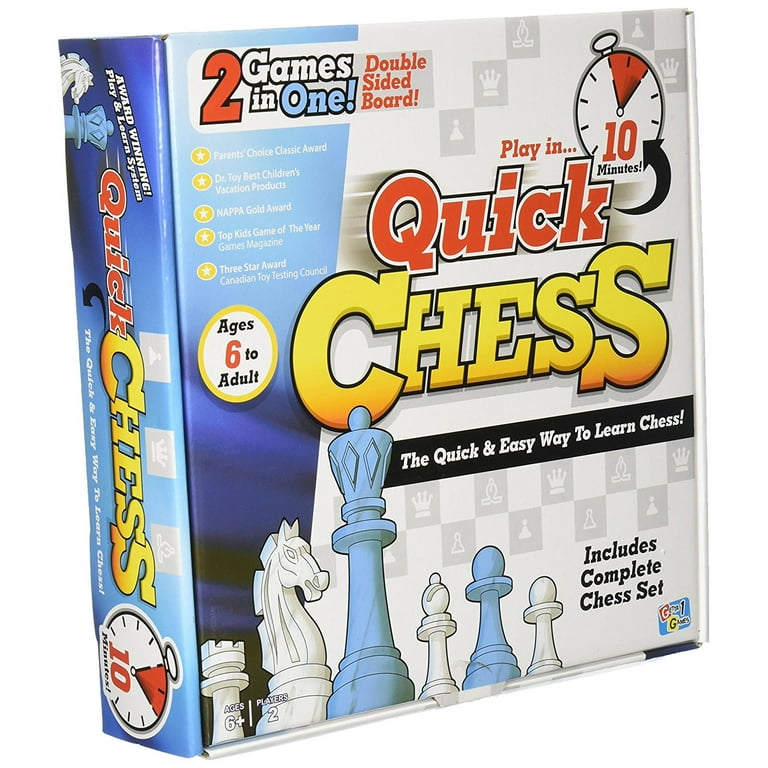 ROO GAMES Quick Chess - Learn Chess with 8 Simple Activities - For Ages 6+  - Chess Set for Kids
