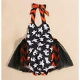 thumbnail image 6 of StylesILove Infant Baby Girls Spooky Sleeveless Black Sunsuit Romper with Glitter Tulle Skirt Halloween Outfit (24 Months), 6 of 7