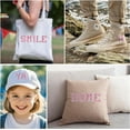 thumbnail image 6 of Scheam 72 Pcs Pink Varsity Iron-on Letters Alphabet A-Z Embroidered Patches Embroidered Numbers 0-9 Applique DIY Crafts Sewing Repair Patches for Clothing Hats Shoes Bags, 6 of 7