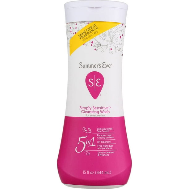 Summer's Eve Feminine Wash for Sensitive Skin, 15 FL OZ (Pack of 3