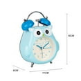 thumbnail image 4 of stanreset Owl Shaped Alarm Clock Cartoon Owl Children Clock Desktop Decoration Blue, 4 of 6
