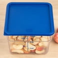 thumbnail image 3 of Recipiente de almacenamiento de alimentos con tapa para utensilios de restaurante con plástico azul Lux, 3 of 9