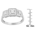 thumbnail image 4 of 14KT White Gold 0.50 ct.TDW Round and Princess Cut Diamond Ring (H-I,SI2-I1), 4 of 4