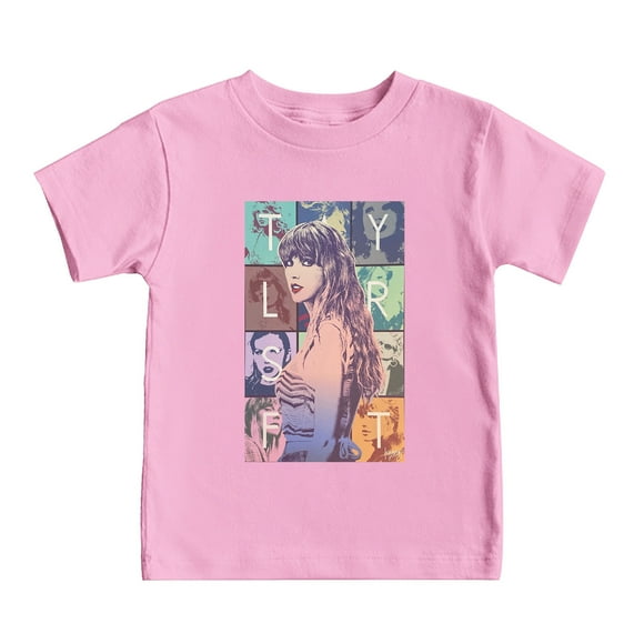 Icvfdpl Taylor Swift Tshirt Girls,Teen Kids Child Short Sleeve Prints T Shirt Fans Gift Tops For Music Concert 2-3 Years,Fashion Girls Tshirts