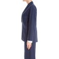 thumbnail image 4 of Max Studio London Womens Jacquard One Button Blazer Jacket, Blue, Small, 4 of 6