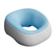 thumbnail image 4 of Almohada boca abajo para dormir boca abajo, espuma viscoelástica versátil. Azul claro gris, 4 of 9