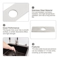 thumbnail image 3 of 6 Inch Sink Faucet Hole Cover, Stainless Steel Square Deck Plate Faucet Escutcheon Sink plate, Silver Tone, 3 of 7