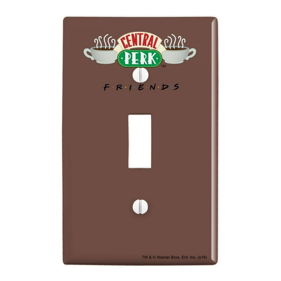 Friends Central Perk Logo Plastic Wall Decor Toggle Light Switch Plate Cover