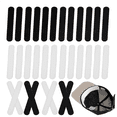 thumbnail image 2 of 50 Piezas Desechables Cap Liner Absorbe la Humedad Banda para el Sudor Visera Sombrero Adhesivo Absorbe el Sudor Tiras Cinta,Blanco, 2 of 10