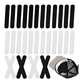 thumbnail image 2 of 50 Piezas Desechables Cap Liner Absorbe la Humedad Banda para el Sudor Visera Sombrero Adhesivo Absorbe el Sudor Tiras Cinta,Blanco, 2 of 10