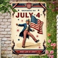 thumbnail image 2 of Independence Day Uncle Sam July 4th Tin Sign 12 x 8 Inch Vintage Wall Decor, 2 of 6