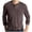 a-189Coffee42, variant on FINALGANG Mens Solid Color Henley Neck Long Sleeve TShirt With Pocket For Casual Daily Wear Weekend Gatherings Office Layering Yellow M