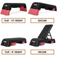 thumbnail image 3 of Baraja aeróbica Aerobic Step Yes4All, color rojo y negro, 3 of 7