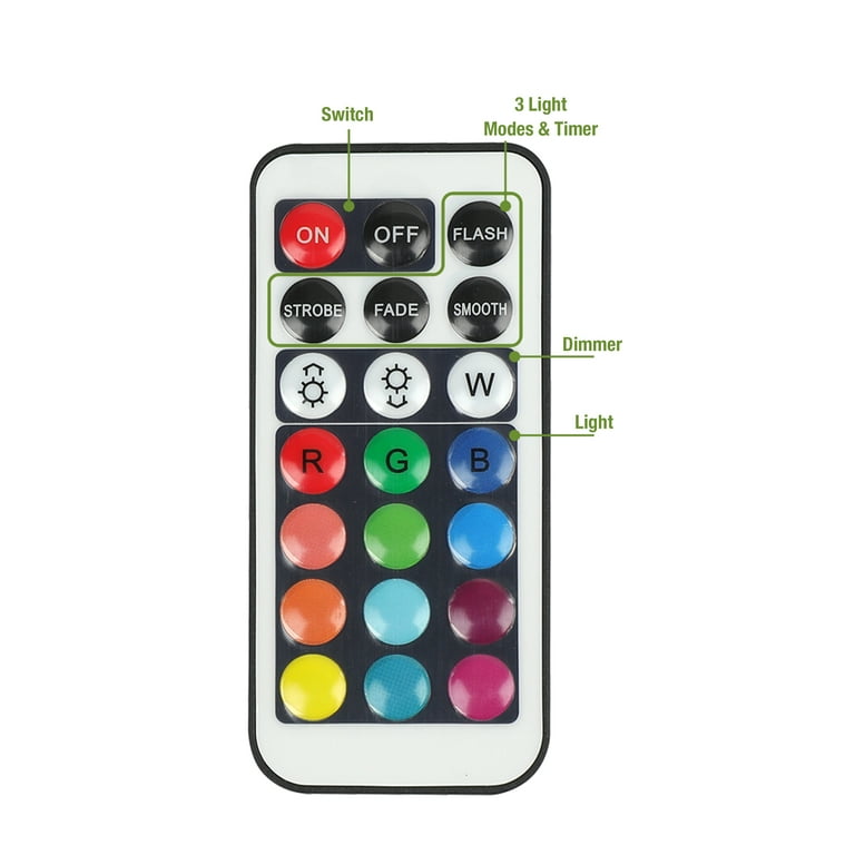 5-PACK WIRELESS REMOTE MORPHING LED LIGHTS