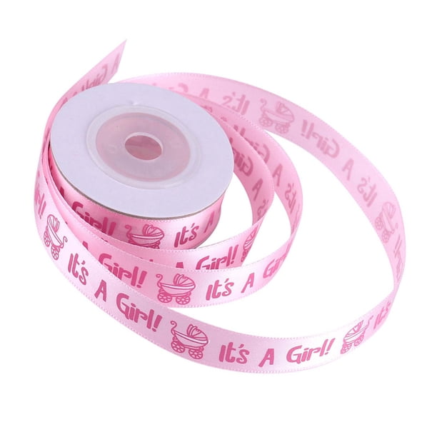 Cinta para Fiesta de Baby Shower es un Niño de 10 Yardas, Cinta Rosa para de Friana, Lazos para el Pelo, diademas tejidas, decoración de pasteles, para ambiente de