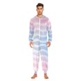 thumbnail image 3 of FORMRS Onesies Pajama for Adults Unisex Hoodie Winter Jumpsuit One Piece Sleepwear, Sizes S-2XL, Light Blue Gradient, 3 of 7