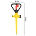 thumbnail image 4 of Pompotops Garden Sprinkler, Lawn Sprinkler, Garden Sprinklers Ground Insert Sprinkler 360 Degree Automatic Rotating Sprinkler, Yellow, 4 of 9