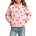 thumbnail image 5 of BLVB Toddler Baby Girls Fleece Jacket Zipper Coats Soft Stand Collar Fall Winter Warm Outerwear with Pockets(Red,1-2 Years), 5 of 5