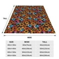 thumbnail image 3 of Pofeuu Daisies Flowers Print Ultra-Soft Micro Fleece Blanket,for Bed Or Sofa,All Season Throw Blankets Flannel Blanket-50"x40", 3 of 7