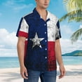 thumbnail image 4 of British Flag Chain Mens Hawaiian Shirt Short Sleeve Casual Button Up Tropical Summer Beach Shirt, 4 of 9